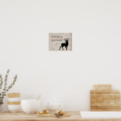 クリスマスディアー名前を追加Deer-Est Time of the Year! ポスター (キッチン)