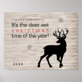 クリスマスディアー名前を追加Deer-Est Time of the Year! ポスター (正面)