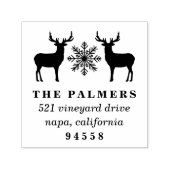 クリスマスディアー差出人住所 セルフインキングスタンプ (デザイン)