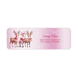 クリスマスディアー差出人住所 ラベル