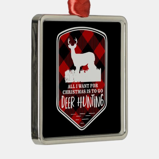 クリスマスディアー狩り引用文プレイドバック メタルオーナメント (右)