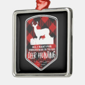 クリスマスディアー狩り引用文プレイドバック メタルオーナメント (左)