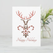 クリスマスディアー&キャンディーキャンズクリスマスカード (スタンド正面)