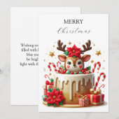 クリスマスディアー シーズンカード (正面/裏面)