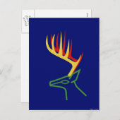 クリスマスディアー シーズンポストカード (正面/裏面)