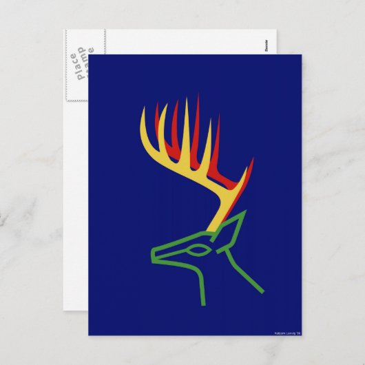 クリスマスディアー シーズンポストカード (正面/裏面)