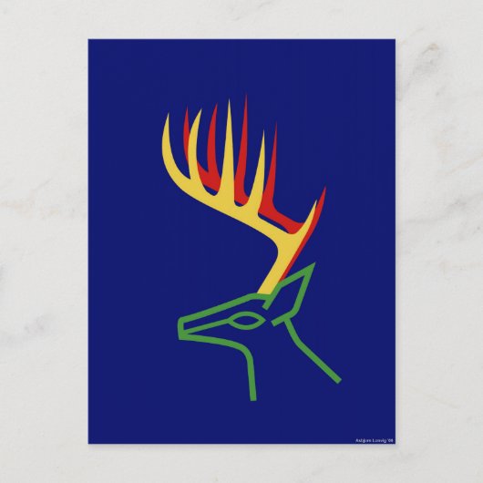 クリスマスディアー シーズンポストカード (正面)