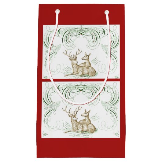 クリスマスディアー スモールペーパーバッグ (正面)