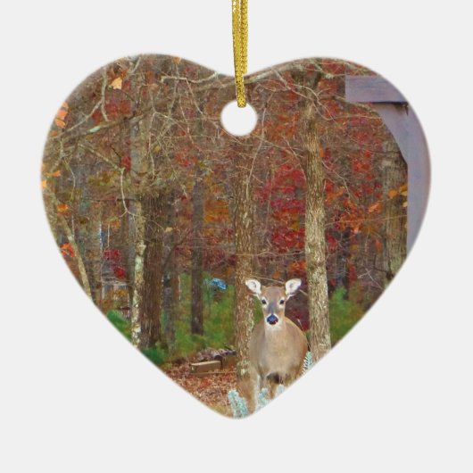クリスマスディアー セラミックオーナメント (正面)