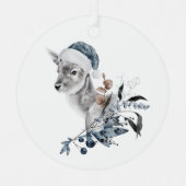 クリスマスディアー メタルオーナメント (正面)