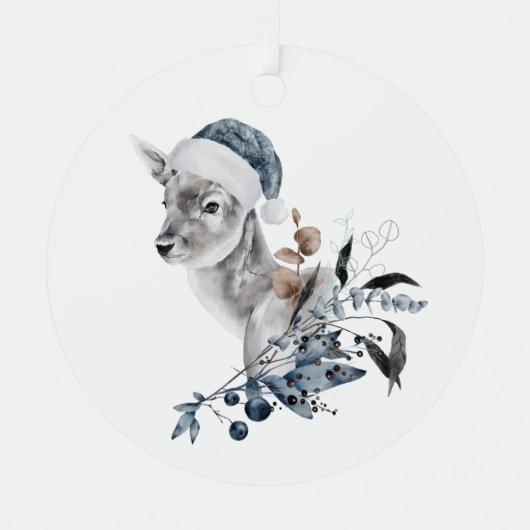 クリスマスディアー メタルオーナメント (正面)