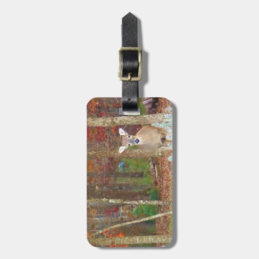 クリスマスディアー ラゲッジタグ (正面縦)
