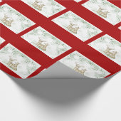 クリスマスディアー ラッピングペーパー (角)