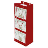 クリスマスディアー ワインギフトバッグ (裏面アングル)