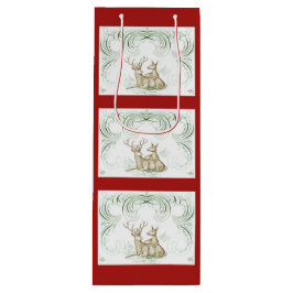 クリスマスディアー ワインギフトバッグ