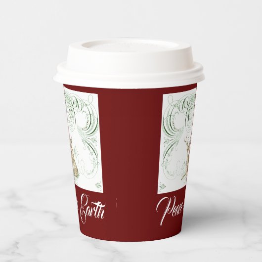 クリスマスディアー 紙コップ (左)