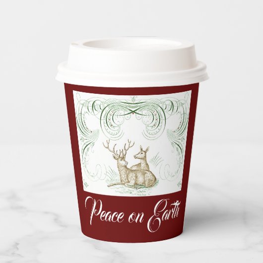 クリスマスディアー 紙コップ (裏面)