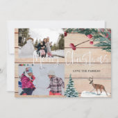 クリスマスディア冬数々のの写真カード 招待状 (正面)