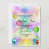 クリスマスディスコオーナメント クリスマスパーティー 招待状 (正面)