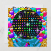 クリスマスディスコパーティー- SRF 招待状 (正面/裏面)