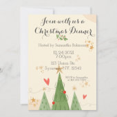 クリスマスディナーご招待 招待状 (正面)