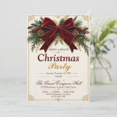 クリスマスディナーのご招待 招待状 (スタンド正面)