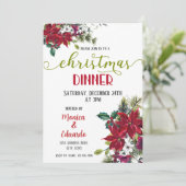 クリスマスディナーへの招待 招待状 (スタンド正面)