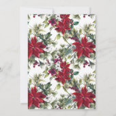 クリスマスディナーへの招待 招待状 (裏面)