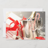 クリスマスディナーカクテルパーティの招待状 招待状 (裏面)