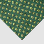 クリスマスディナーグリーンブリュッセルスプラウツパターン 薄葉紙 (詳細)