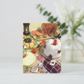 クリスマスディナーテーブル写真 ポストカード (スタンド正面)