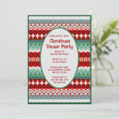 クリスマスディナーパーティの招待状ホリデーソーリー 招待状 (スタンド正面)