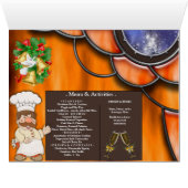 クリスマスディナーパーティの招待状 (内部横(下))