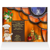 クリスマスディナーパーティの招待状 (内部横(上))