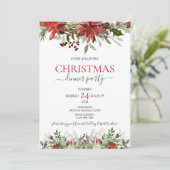 クリスマスディナーパーティの招待状 シーズンカード (スタンド正面)