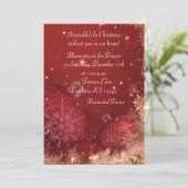 クリスマスディナーパーティの招待状 招待状 (スタンド正面)