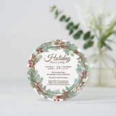 クリスマスディナーパーティの招待状 招待状 (スタンド正面)