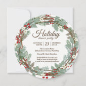 クリスマスディナーパーティの招待状 招待状 (正面)