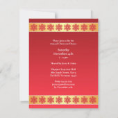 クリスマスディナーパーティの招待状 招待状 (裏面)