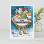クリスマスディナーパーティの招待状 招待状 (スタンド正面)