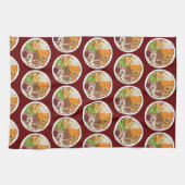 クリスマスディナーパーティーイギリスフェスティバルブリティッシュフード キッチンタオル (横)