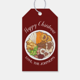 クリスマスディナーパーティーイギリスフェスティバルブリティッシュフード ギフトタグ