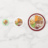 クリスマスディナーパーティーイギリスフェスティバルブリティッシュフード コンフェッティ (裏面)