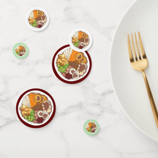 クリスマスディナーパーティーイギリスフェスティバルブリティッシュフード コンフェッティ (グループ)