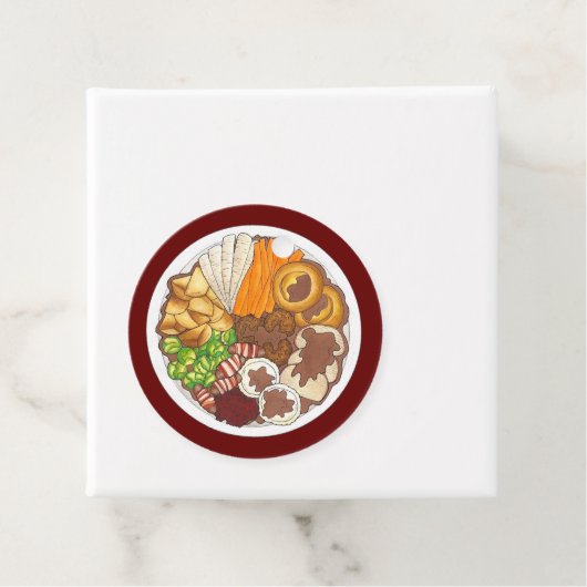 クリスマスディナーパーティーイギリスフェスティバルブリティッシュフード フェイバータグ (インサイチュ)