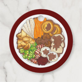 クリスマスディナーパーティーイギリスフェスティバルブリティッシュフード フェイバータグ