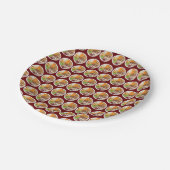 クリスマスディナーパーティーイギリスフェスティバルブリティッシュフード ペーパープレート (アングル)