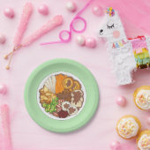 クリスマスディナーパーティーイギリスフェスティバルブリティッシュフード ペーパープレート (パーティー)