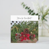 クリスマスディナーパーティーエバーグリーンパインコーン シーズンカード (スタンド正面)