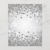 クリスマスディナーパーティーシルバーウィンターダイヤモンドグリッター チラシ (裏面)